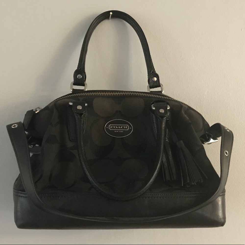 Genuine Signature Coach Black Bag